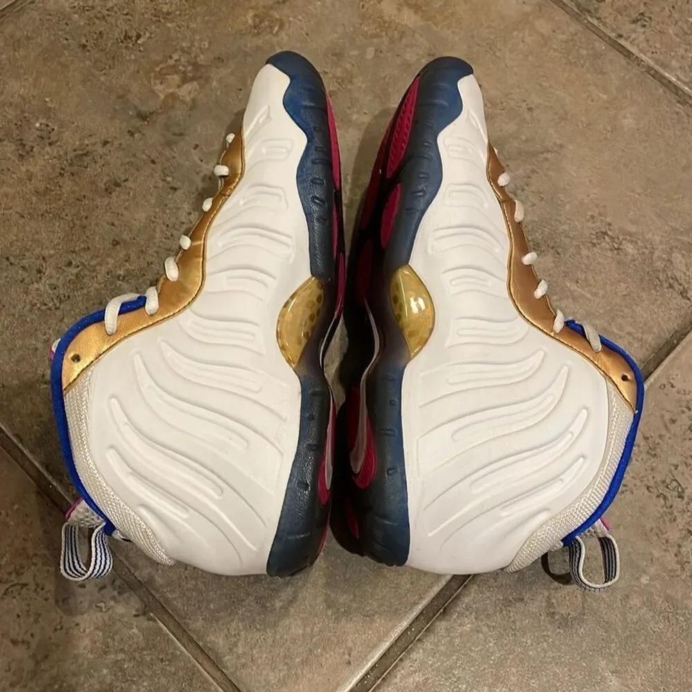 Nike Little Posite One GS Peanut Butter & Jelly Fuchsia Blast 644791-103 6.5Y